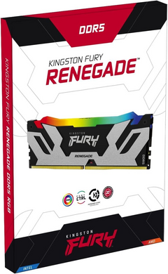 Оперативная память Kingston FURY DDR5 16GB 6800Mhz Renegade RGB Black (KF568C36RSA-16)