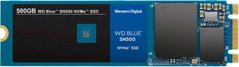 Накопитель WD Blue SN500 NVMe SSD 500GB M.2 2280 PCIe 3.0 x2 3D NAND (TLC) (WDS500G1B0C)