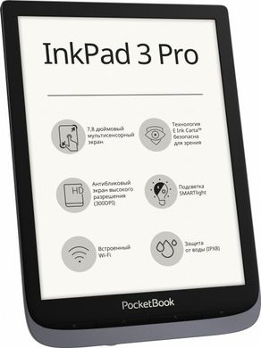 Електронна книга PocketBook InkPad3 Pro 740 Metallic Grey (PB740-3-J-CIS)