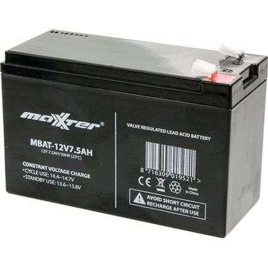 Аккумуляторная батарея Maxxter 12В 7.5Ач (MBAT-12V7.5AH)