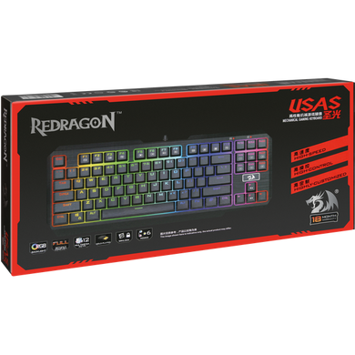 Клавіатура Redragon Usas RU Black (74674)
