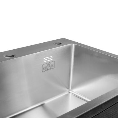 Кухонна мийка Kroner KRP Gebürstet - 5843HM (3,0/1,0 мм)