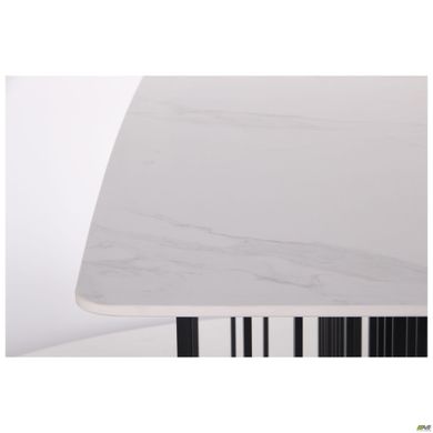 Стол обеденный AMF Fellon black/ceramics Carrara bianco (547058)