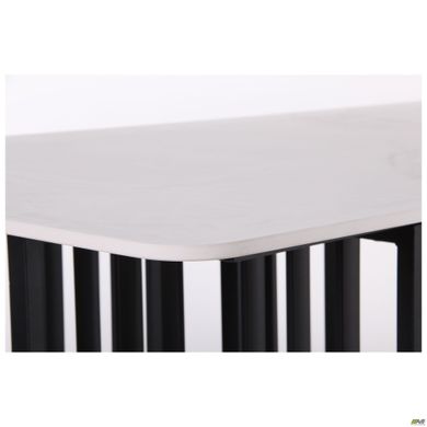 Стол обеденный AMF Fellon black/ceramics Carrara bianco (547058)