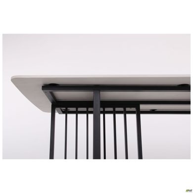 Стіл обідній AMF Fellon black/ceramics Carrara bianco (547058)