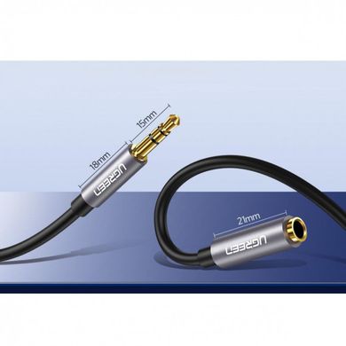 Подовжувач UGREEN AV119 3.5 mm to 3.5 mm Audio Cable, 2 m Black 10735