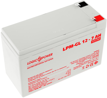 Акумулятор для ДБЖ LogicPower Гелевий 12V 7Ah (LP6560)