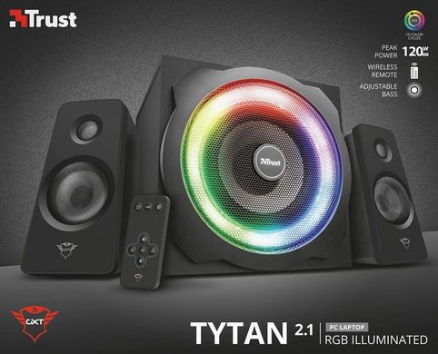 Акустическая система Trust GXT629 TYTAN 2.1 RGB Black
