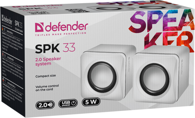 Акустична система Defender SPK 33 White