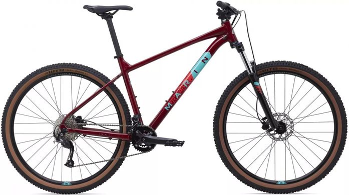 Велосипед 27,5" Marin Bobcat trail 4 рама - M 2021 Gloss Crimson/Teal/Red (SKD-71-84)