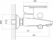 Комплект змішувачів для ванної кімнати Cersanit B245 СARI з душовим набором LANO 3в1 (S601-125)