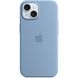 Чехол Apple для iPhone 15 Plus Silicone Case with MagSafe Winter Blue (MT193)