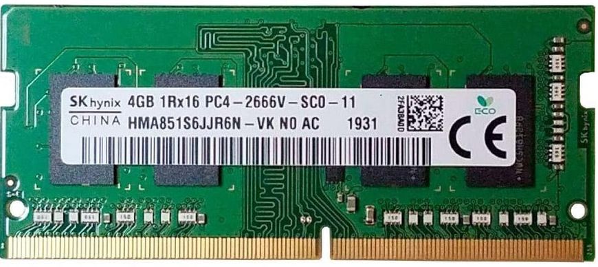 Оперативна пам'ять Hynix 4 GB DDR4 2666 MHz (HMA851S6JJR6N-VK)