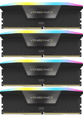 Оперативна пам'ять Corsair Vengeance RGB Black DDR5 6000MHz 96GB Kit 4x24GB (CMH96GX5M4B6000C30)