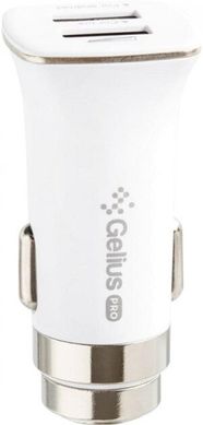 Автомобільний зарядний пристрій Gelius Pro Apollo GP-CC01 2USB 3.1A + Cable Type-C White