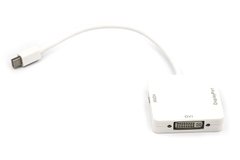 Кабель-перехідник PowerPlant mini DisplayPort (Thunderbolt) - DisplayPort, HDMI, DVI 0.2 м