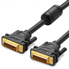 Кабель UGREEN DV101 DVI (24+1) Male to Male Cable Gold Plated 1.5m Black (11606)
