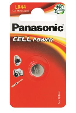 Батарейка Panasonic LR44 BLI 1 (LR-44EL/1B)