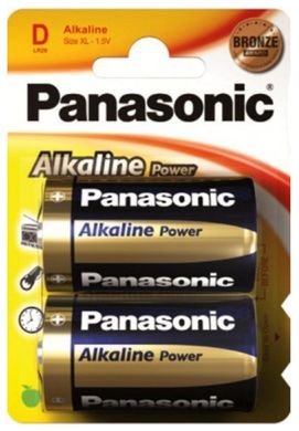 Батарейки Panasonic Alkaline Power D BLI 2 (LR20REB/2BP)