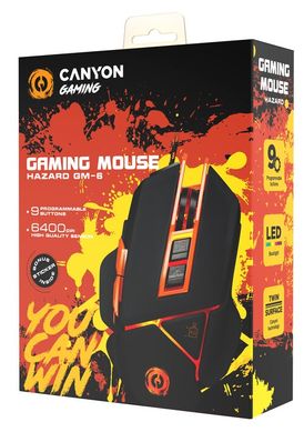 Миша Canyon Hazard CND-SGM6N Black/Orange USB