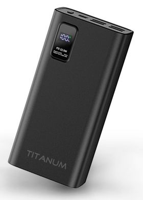 Універсальна мобільна батарея Titanum 728S 30000mAh 22.5W Black