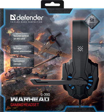 Навушники Defender Warhead G-390 Black/Blue