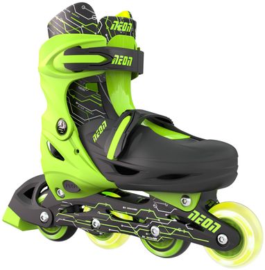 Роликові ковзани Neon Combo Skates салатовий розмір 34-37 (NT10G4)