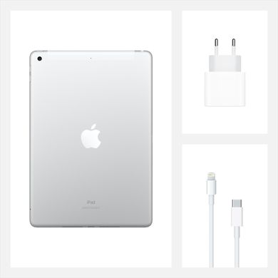 Планшет Apple iPad 10.2" Wi-Fi + Cellular 128GB Silver (MYMM2RK/A)