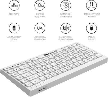 Клавиатура беспроводная OfficePro (SK955W)