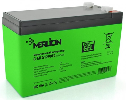 Акумулятор для ДБЖ Merlion 12V 9AH Green (G-MLG1290F2/12648)