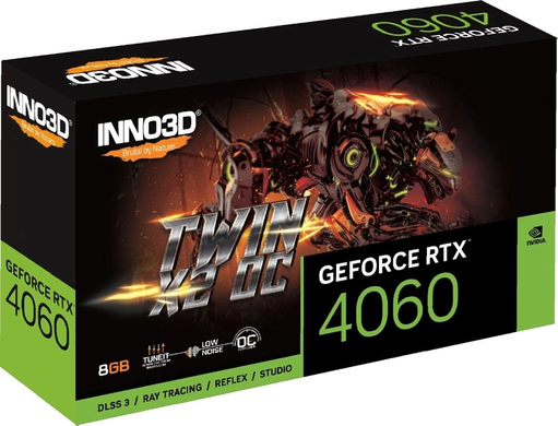Відеокарта INNO3D GeForce RTX 4060 TWIN X2 (N40602-08D6-173051N)