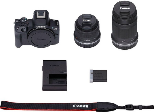 Фотоапарат Canon EOS R50 + RF-S 18-45 IS STM + RF-S 55-210 IS STM Black (5811C034)