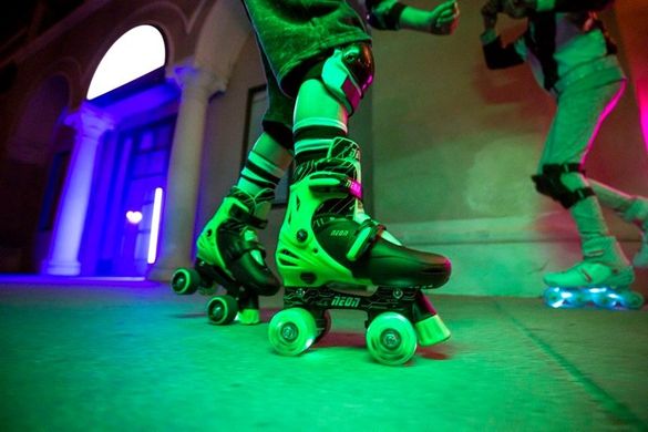 Роликовые коньки Neon Combo Skates салатовый размер 34-37 (NT10G4)
