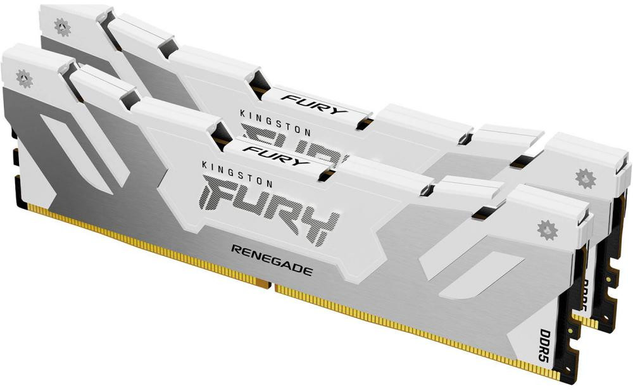 Оперативна пам'ять Kingston FURY 32 GB (2x16GB) DDR5 6000 MHz Renegade White/Silver (KF560C32RWK2-32)
