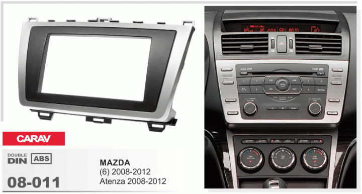 Перехідна рамка Carav 08-011 Mazda 6 2008->