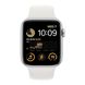 Apple Watch SE 2 GPS 44mm Silver Aluminium with White Sport Band - M/L MNTJ3