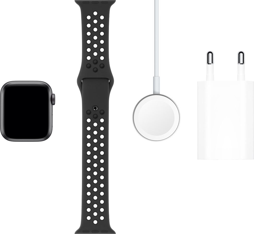 apple watch nike series 5 aluminium case black nike sport band
