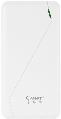 Универсальная мобильная батарея Cager S8 Power Bank 10000 mAh Li-Polimer White