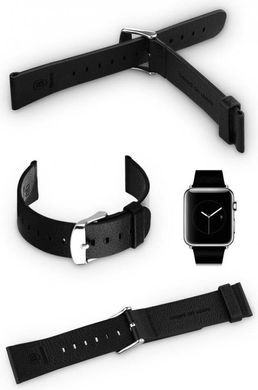 Ремінець Baseus iWatch Genuine Leather Strap for Apple Watch 38mm/40mm Classic Black (CBAPWCH38-01)