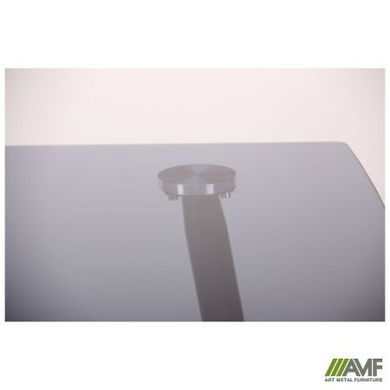 Стол обеденный AMF Умберто черный/стекло тонированное серое (521450)
