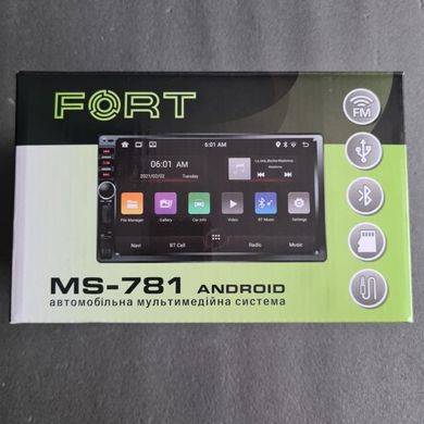 Універсальна штатна магнітола Fort MS-781 Android
