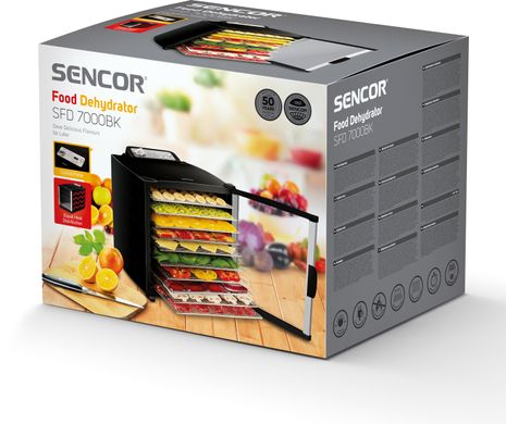 Сушка для овочів і фруктів Sencor SFD 7000BK
