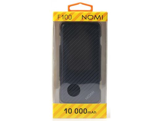 Універсальна мобільна батарея Nomi F100 10000 mAh Dark Blue
