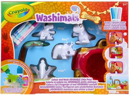 Набор для творчества Crayola Washimals Остров динозавров 4 животные (74-7459)