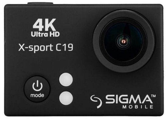 Екшн-камера Sigma mobile X-sport C19 Aqua BOX KIT Black