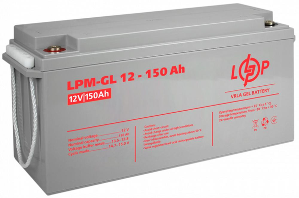 Акумулятор для ДБЖ LogicPower LPM-GL 12 - 150 AH (4155)