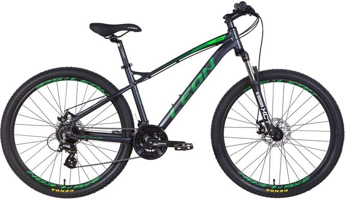 Велосипед AL 27.5" Leon XC-90 SE AM Hydraulic lock out DD 2022 (графітовий із зеленим (м)) (OPS-LN-27.5-110)