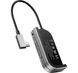 Док-станция Baseus USB3.1 Type-C --> HDMI/USB 3.0x3/TF,SD/Type C PD/3.5mm Темно-серая