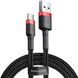 Кабель Baseus cafule Cable USB For Type-C 2A 3m Red+Black (CATKLF-U91)