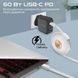 Кабель Promate Lightning/microUSB/USB Type-C (quiver.white)